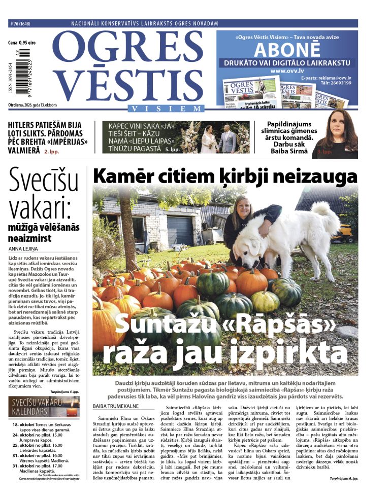 13. septembra izdevumā